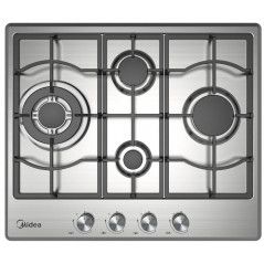 Midea Gas Cooktop - 60 cm - 4 Burners - Stainless steal - 60SM097 6732