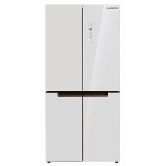 Amcor refrigerator 4 doors 506 Liters - White glass - AM4506GW