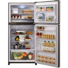 Sharp Refrigerator top freezer - Shabbat Function - 517 Liters - beige - SJ3650BE