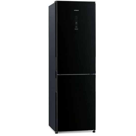 Hitachi Refrigerator Bottom freezer 330L - Inverter - black glass - Y-shalom - RBG410PRS6GBK