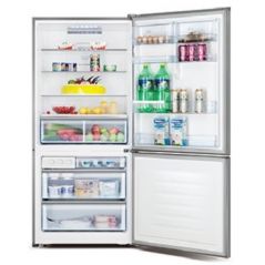 Réfrigérateur Congélateur inférieur Hisense 455L - Inverter - verre Noir - RD60-BGK