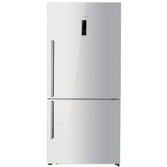 Réfrigérateur Congélateur inférieur Hisense 455L - Inverter - verre Noir - RD60-BGK