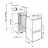 Réfrigérateur Congélateur inferieur Liebherr 282L - Encastrable - No Frost -  ICNS332