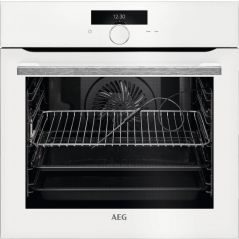 תנור בילד אין לבן אאג 71 ליטר - פירוליטי - טורבו אקטיבי - דגם AEG BPK284232W