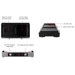פלנצ'ה חשמלית כרומקס - טכנולוגיית צלייה ללא עשן - 1800W -דגם BG-5000 Chromex 