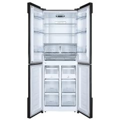 Réfrigérateur Hisense4 portes 581L - Compresseur Inverter -Verre blanc - RQ681WG