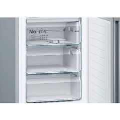 Réfrigérateur Congélateur inférieur Bosch - 323L - Gris - No Frost - KGN36IJEB