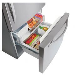 Réfrigérateur Congélateur inferieur LG 620L - Compresseur inverter - Fonction Shabbat - Acier Inoxydable -GM-652RSC