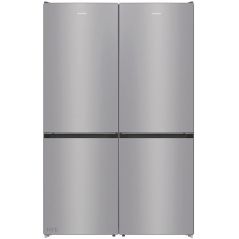 Réfrigérateur Gorenje 4 portes 640L - No Frost - Acier Inoxydable - Extrêmement silencieux - Y Shalom - NRK6191PS4