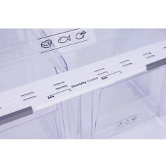 Réfrigérateur Congélateur superieur White Point 420L - Argent - WPR463X