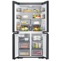 Réfrigérateur Samsung 4 Portes - 636 L -Triple Cooling - verre blanc - RF70A9115WH BESPOKE
