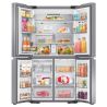 Réfrigérateur Samsung 4 Portes - 698L - Kiosque automatique d'eau et de glace -Shabbat function - Platinum - RF72A9670SR
