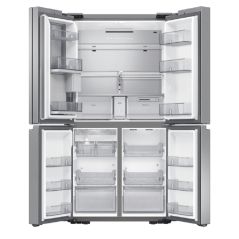 Réfrigérateur Samsung 4 Portes - 698L - Kiosque automatique d'eau et de glace -Shabbat function - Platinum - RF72A9670SR