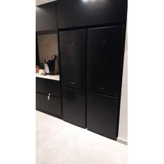 Gorenje Refrigerator 4 doors 658L - No Frost - Adapted to zero line kitchen - Black - Extremely quiet - Y Shalom - NRK6192SYB