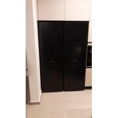Gorenje Refrigerator 4 doors 706L- No Frost - Adapted to zero line kitchen - Black - Extremely quiet - Y Shalom - NRK6201SYBK