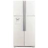 Réfrigérateur Hitachi 4 portes 586L - avec un distributeur d'eau - Inverter - Verre noir brillant - R-W660PRS7