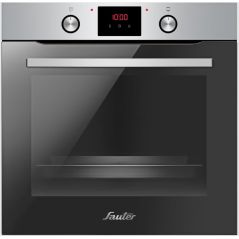 Sauter Built-in Oven 77 Pyrolysis - stainless steel - with telescopics trails - built-in food thermometer - REF 7400IX