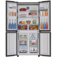 Haier Refrigerator 4 doors 547L - Ice Maker - White Glasses - HRF4556FW