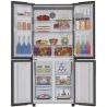 Réfrigérateur Haier 4 portes 547L - Ice Maker - Verre blanc - HRF4556FW
