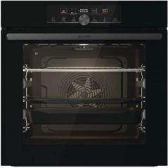 GORENJE Built-in Oven 77L - AQUA CLEAN - Energy Rating A - Black Glass - GORENJE BOS6747A01BG