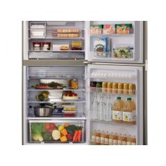 Sharp Refrigerator top freezer - Inverter - 600 Liters - Glass Silver - SJ4660SL