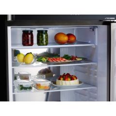 Réfrigérateur Congélateur superieurSharp - Inverter - 600 Litres - Verre Noir - SJ4660BK