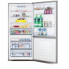 Hisense Refrigerator Bottom freezer 455L - Mehadrin - Inverter - black glass - RD60-BGK