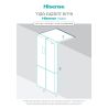 מקרר הייסנס זכוכית שחורה 4 דלתות 581 ליטר - מדחס אינוורטר - דגם Hisense RQ681BG