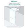 Réfrigérateur Hisense3 portes 765L - fonction de shabbat -Acier Inoxydable - RT-102S