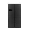 White Point Refrigerator 4 Doors Bottom Freezer No Frost 620L - Black Stainless Steel / Dark Grey - WPR928DDX