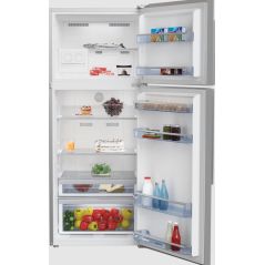 Beko Refrigerator 2 Doors Top Freezer - 505 liters - NeoFrost - Brushed stainless steel - DN156821XP