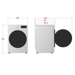 LG Washing Machine 10.5kg - 1400 RPM - Made in Poland - Y-shalom - F4WV310S6E
