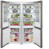 Réfrigérateur Fujicom 2 portes Congelateur en bas - 341 litres - verre blanc - FJ-NF370W