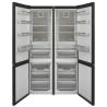 Fujicom Refrigerator 2 Doors bottom Freezer - 341 liters - Blackened Stainless Steel - FJ-NF383XL-R