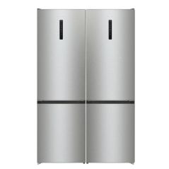 Réfrigérateur Gorenje 4 portes 658L - No Frost - Adapté à la cuisine zéro ligne - Acier Inoxydable - Extrêmement silencieux - Y 