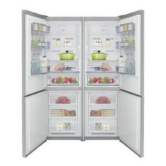 Fujicom Refrigerator 2 Doors Bottom Freezer - 324 liters - Door From Right-Hand to Left-Hand - Stainless steel - FJ-NF400XL