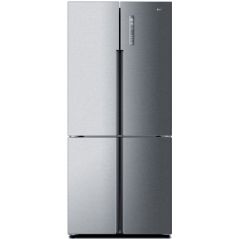 Réfrigérateur Haier 4 portes 547L - Verre Blanc - HRF5500FW
