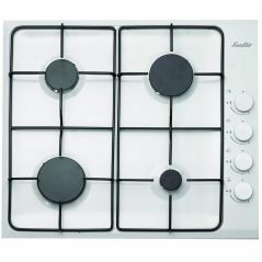 Sauter Gas Cooktops - 60cm - White - 4 Burners - Security Sensors - SHE8300W