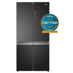 Réfrigérateur Haier 4 portes 657L - No Frost - Fonction Shabbat - Verre Noir - HRF-7100FB