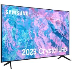 טלוויזיה סמסונג 75 אינץ' - Smart TV 4K - 2000PQI - יבואן רשמי - דגם Samsung - סדרת 2023- UE75CU7100