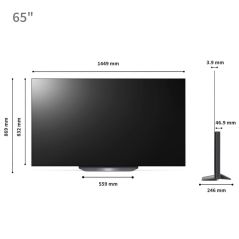 טלוויזיה אל ג'י 65 אינץ' -סדרה 2023- AI ThinQ - 4KSmart TV- OLED - דגם LG OLED65CS3VA