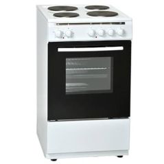 תנור אפיה משולב כיריים צר 50 ס''מ נורמנדה - לבן - 4 מבערים - דגם Normande KL505W