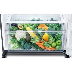 Sharp Refrigerator top freezer - 650 Liters - Black glass - SJ-GV69G-BK Y-Shalom