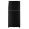 Sharp Refrigerator top freezer - 650 Liters - Black glass - SJ-GV69G-BK Y-Shalom