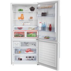 Réfrigérateur Beko 2 portes Congelateur en Bas - 580 litres - fonction de shabbat - NeoFrost - Blanc - CN160238W-SH