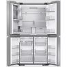 Samsung Refrigerator 4 Doors - 690L - Family Hub - Platinum steel - Electronic Kiosk - Shabbat Function - RF77A9775SR