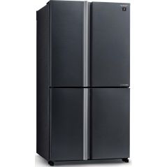 Refrigerateur 4 portes Sharp - Métal argenté foncé - 525 litres - Mehadrin- SJ-8570-SL