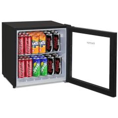 HOMEXMini refrigerator 50 L - Transparent showcase - HRF-50