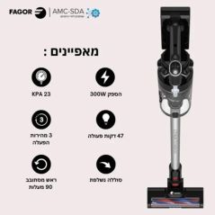 Aspirateur Sans Fil FAGOR -  300W - 23kPa   - SuperLight  - FGI2459