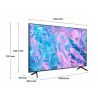 טלוויזיה סמסונג 50 אינץ' - Smart TV 4K - סדרת 2024 -2000 PQI - יבואן רשמי - דגם Samsung - UE50CU7100